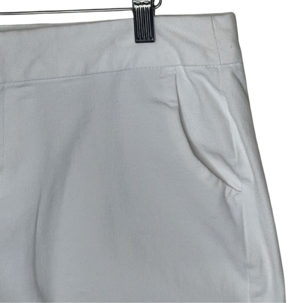 OLD NAVY | Women's Classic White Cotton Blend Pixie Shorts | Size 12 - Picture 3 of 14